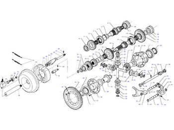 Versnellingsbak en onderdelen MASSEY FERGUSON