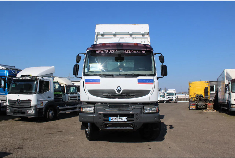 Kipper vrachtwagen Renault Kerax 410 + 6x4 + 3side tipper + spring + manual