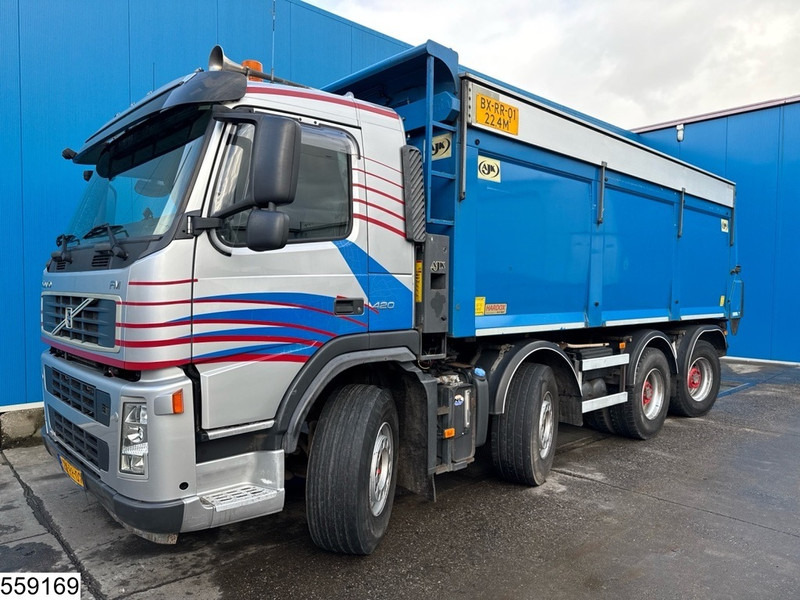 Kipper vrachtwagen Volvo FM 420 8x4, EURO 5, Airpress cabine