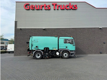 Veegwagen MAN TGM 18.240 4X2 + FAUN VIAJET 6R/HS SWEEPING TRUC: afbeelding 4