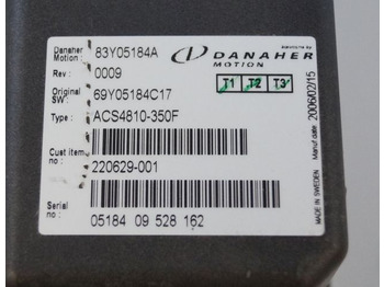 ECU voor Intern transport Toyota/BT 220629-001 | Danaher motion AC Superdrive motor controller 83Y05184A A Danaher motion AC Superdrive motor controller 83Y05184A ACS4810-350F Rev 0009 sn. 0518409528162: afbeelding 2