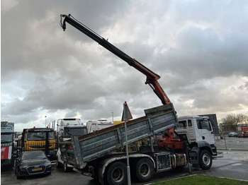 Kipper vrachtwagen, Kraanwagen MAN TGA 26.390 6X4 + PALFINGER PK17502 + TIPPER - FU: afbeelding 5