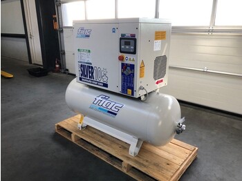 Nieuw Luchtcompressor Fiac New Silver 10 / 300 Silent 7.5 kW 860 L / min 10 bar Elektrische Schroefcompressor met ketel: afbeelding 4