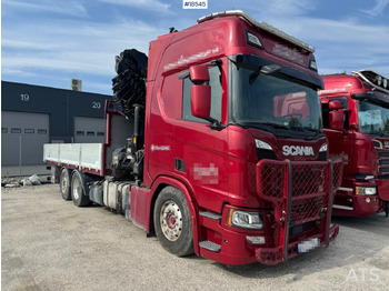 Vrachtwagen met open laadbak SCANIA R 500