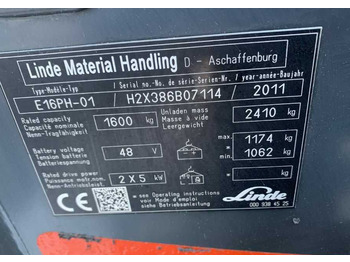 Elektrische heftruck Linde E16PH-01: afbeelding 5