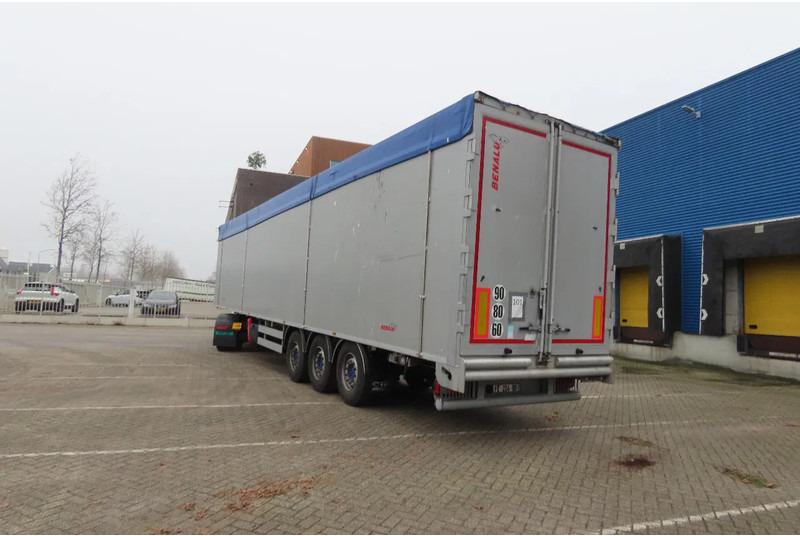 Schuifvloer oplegger Benalu 95m3 m (2x pallets wide) Saf axels. Top state!: afbeelding 10