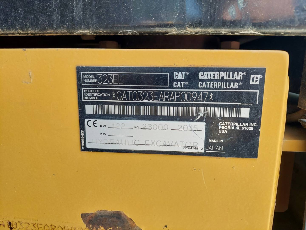 Rupsgraafmachine CAT 323EL: afbeelding 6