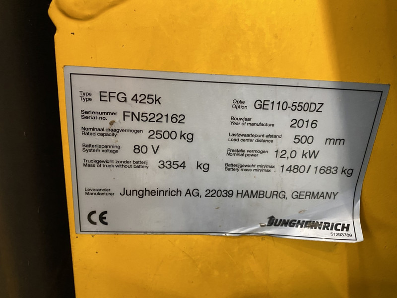 Elektrische heftruck Jungheinrich EFG 425K: afbeelding 7