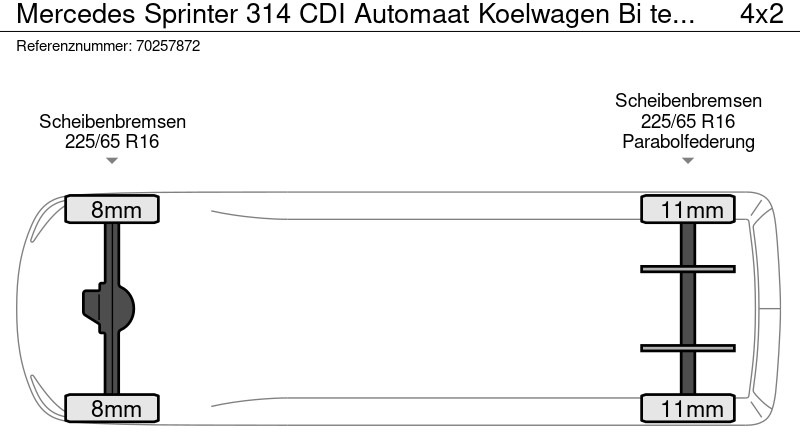 Koelwagen Mercedes-Benz Sprinter 314 CDI Automaat Koelwagen Bi temp Thermo King V-300 Max Koeler Koel Vries Vriezer Kühlkasten Airco: afbeelding 21