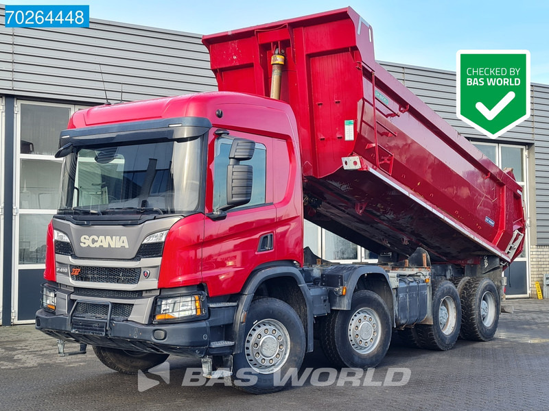 Kipper vrachtwagen Scania P410 8X4 19m3 Big-Axle Steelsuspension Euro 6: afbeelding 1