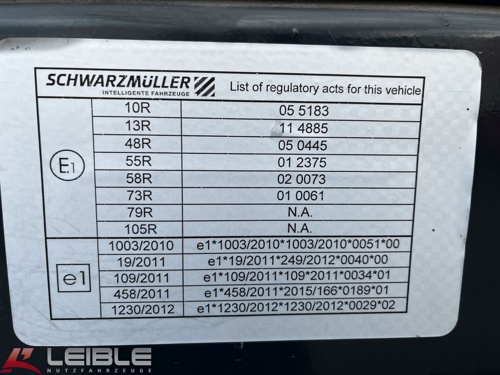 Schuifzeiloplegger Schwarzmüller S1*Getränke Quick Slider*Liftachse*RSAB*: afbeelding 10