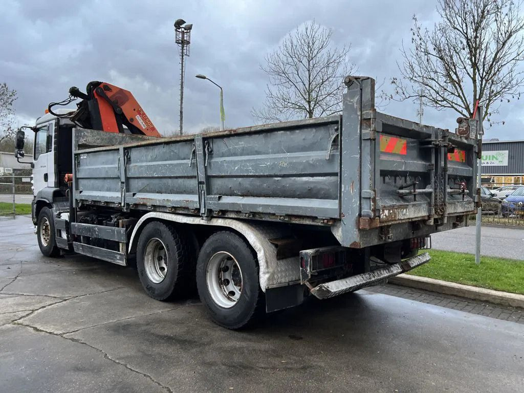 Kipper vrachtwagen, Kraanwagen MAN TGA 26.390 6X4 + PALFINGER PK17502 + TIPPER - FU: afbeelding 15