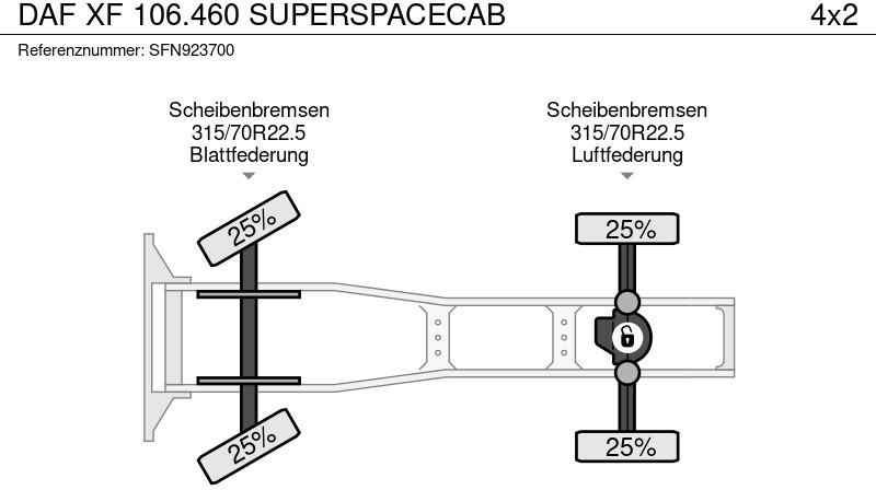 Trekker DAF XF 106.460 SUPERSPACECAB: afbeelding 15