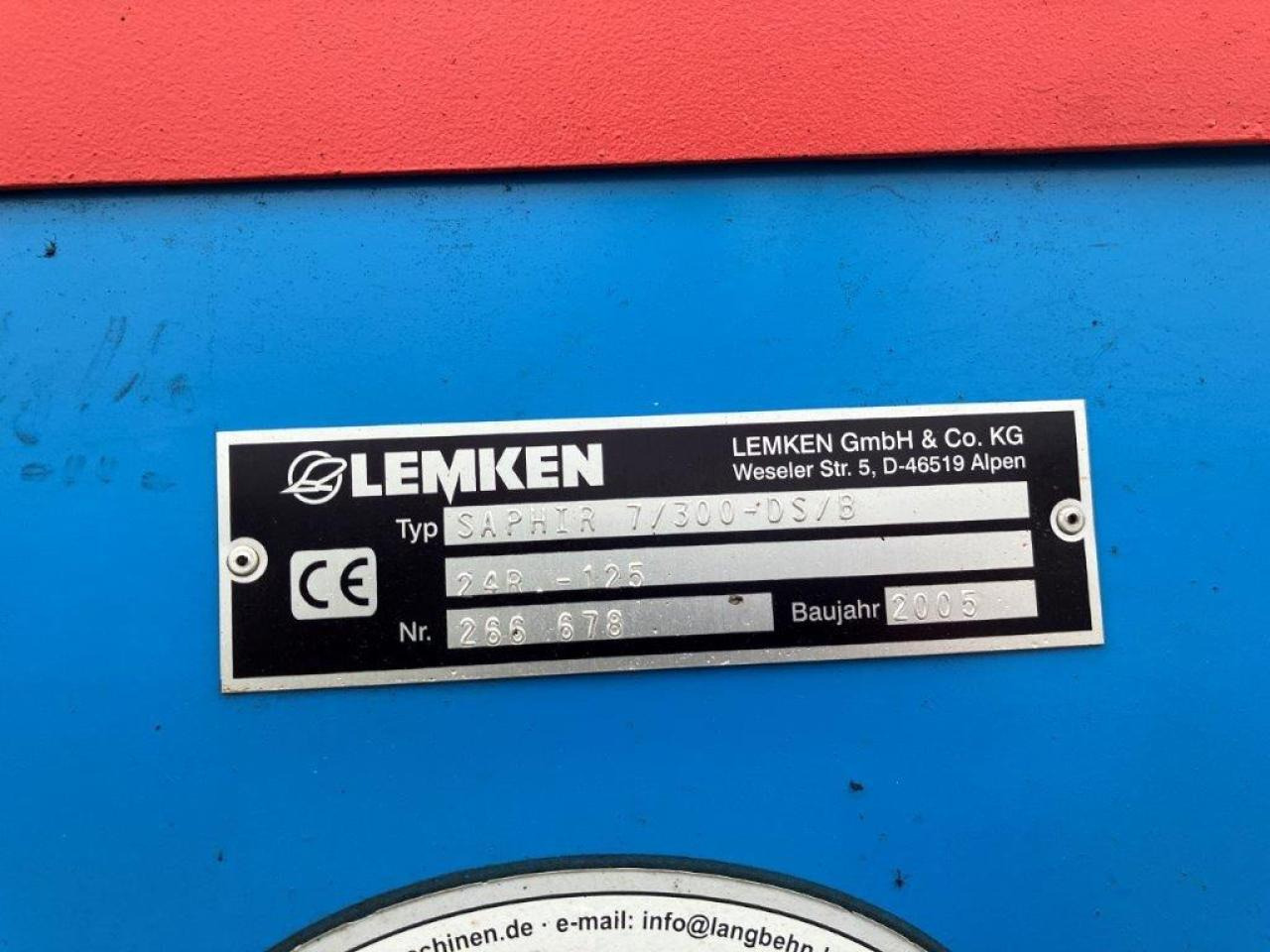 Leasing Lemken Saphir 7/300 DS/B Lemken Saphir 7/300 DS/B: afbeelding 9