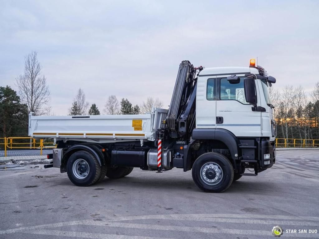 Kipper vrachtwagen MAN  TGS 18.360 4x4 HIAB 144 E-4 Crane Kipper: afbeelding 9