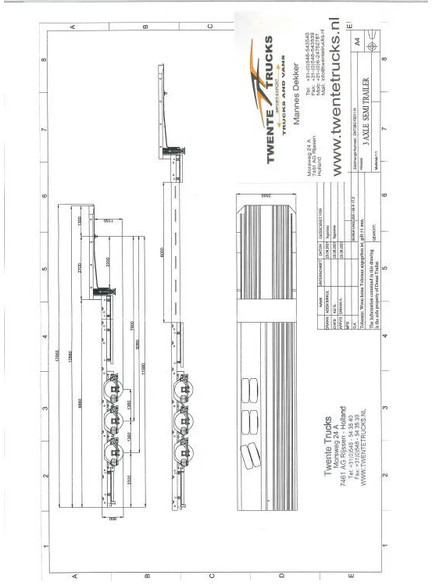 Nieuw Dieplader oplegger Kässbohrer DONAT Semi trailer gondola special for paragraaf 70 Germany extendable uitschuif semirremolque op voorraad new: afbeelding 7