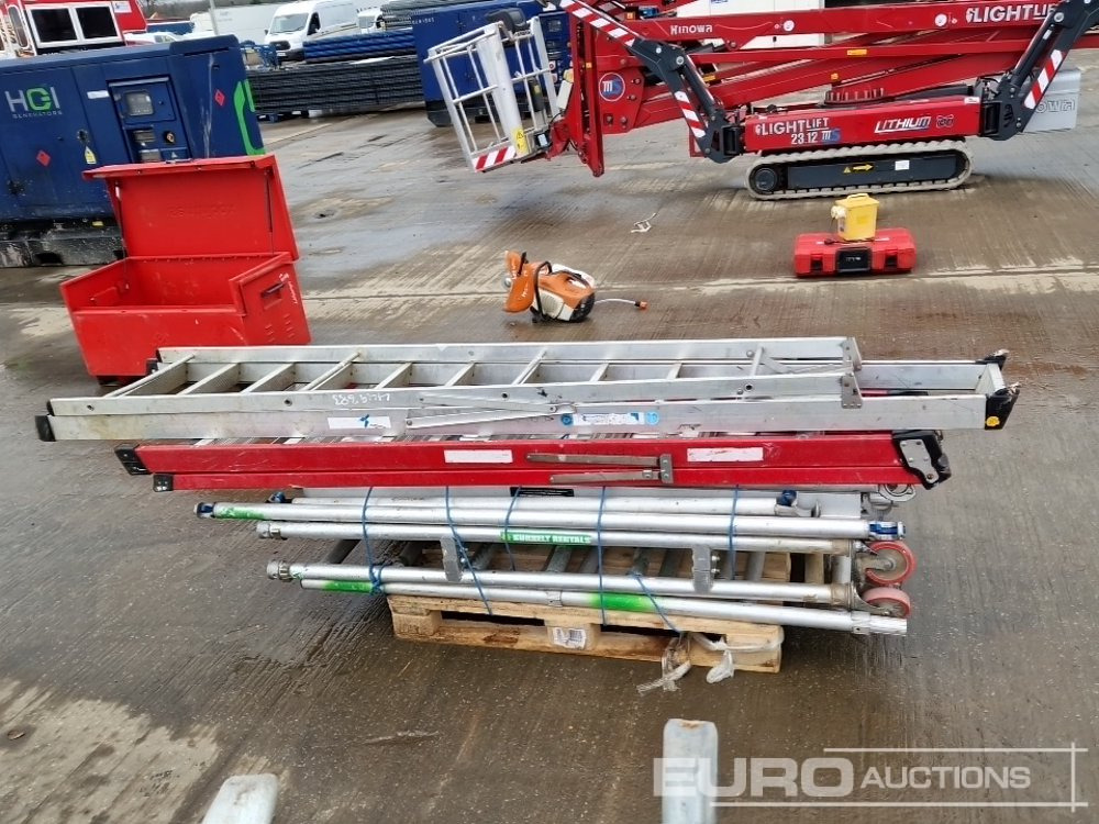 Bouwmaterieel Wheeled Scaffolding Platform, Aluminium Ladder (2 of): afbeelding 6