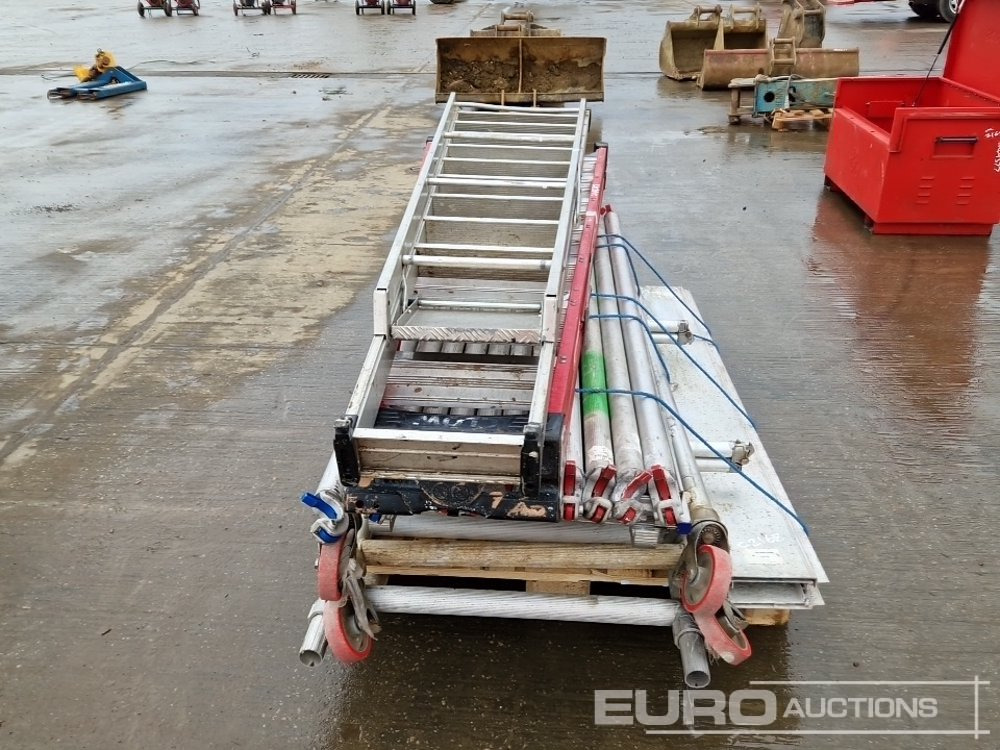 Bouwmaterieel Wheeled Scaffolding Platform, Aluminium Ladder (2 of): afbeelding 8